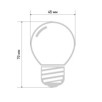 Лампа накаливания BL 10Вт E27 прозр. NEON-NIGHT 401-119