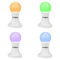 Лампа светодиодная 3Вт шар d50 9LED RGB E27 Neon-Night 405-512