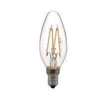 Лампа светодиодная филаментная СДФ-4-3 B35 4000К нейтр. бел. E14 Лисма 3910102 / 3910103