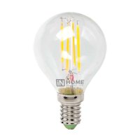 Лампа светодиодная LED-шар-deco 5Вт шар 3000К тепл. бел. E14 450лм 230В ASD 4690612007687