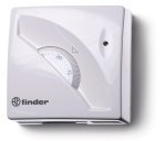 Термостат комнатный 1СО 16А монтаж на стену поворотная ручка бел. FINDER 1T010