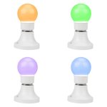 Лампа светодиодная 3Вт шар d50 9LED RGB E27 Neon-Night 405-512