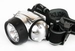 Фонарь налобный LED 5351 (7LED 3 режима; 3хR03 метал.) Ultraflash 10260